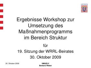 ergebnisse workshop zur umsetzung des ma nahmenprogramms im bereich struktur