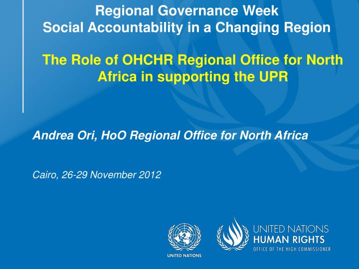 regional governance week social accountability in a changing region