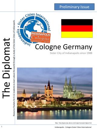 Cologne Germany Sister City of Indianapolis since 1988