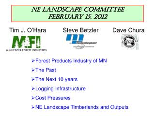 NE Landscape Committee February 15, 2012