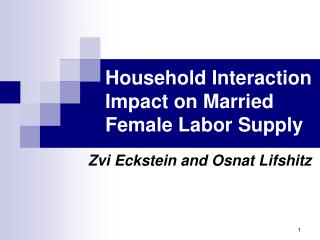 Household Interaction Impact on Married Female Labor Supply