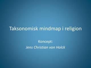 taksonomisk mindmap i religion