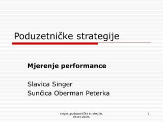 poduzetni ke strategije