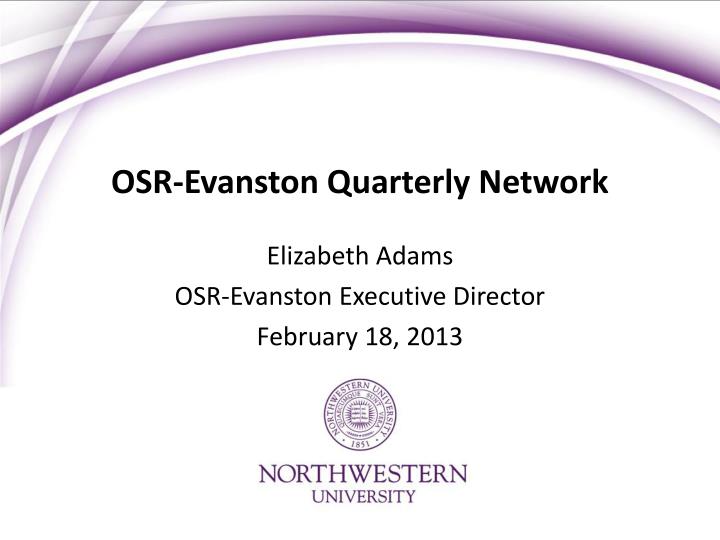 osr evanston quarterly network