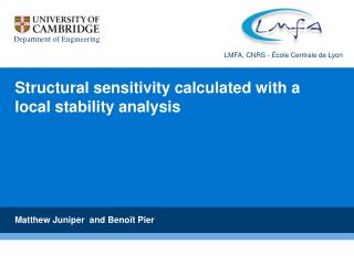 Structural sensitivity calculated with a local stability analysis
