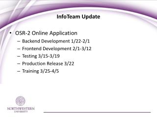 InfoTeam Update