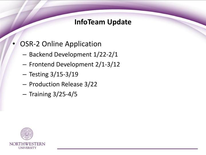 infoteam update