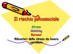 Il rischio psicosociale - slide 1