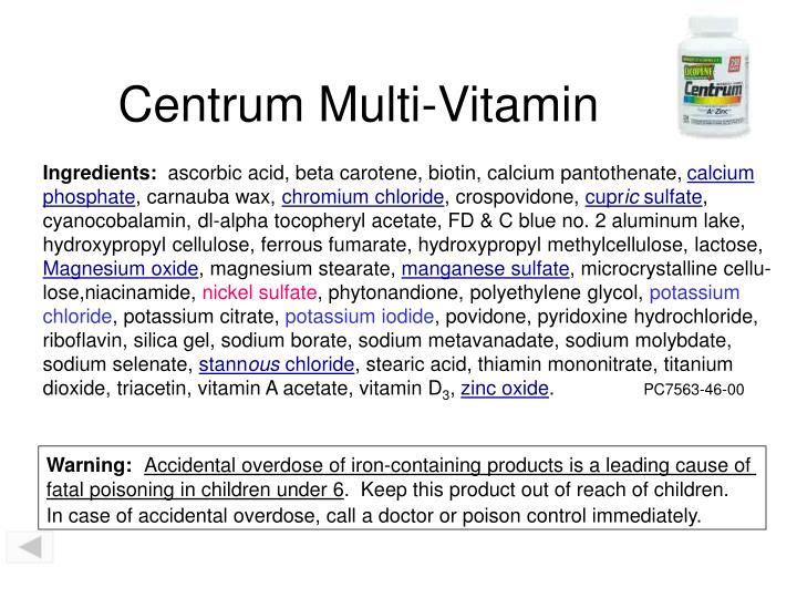 centrum multi vitamin