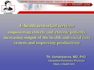 E-health networked services: