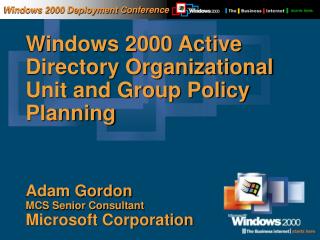 Windows 2000 Deployment Conference