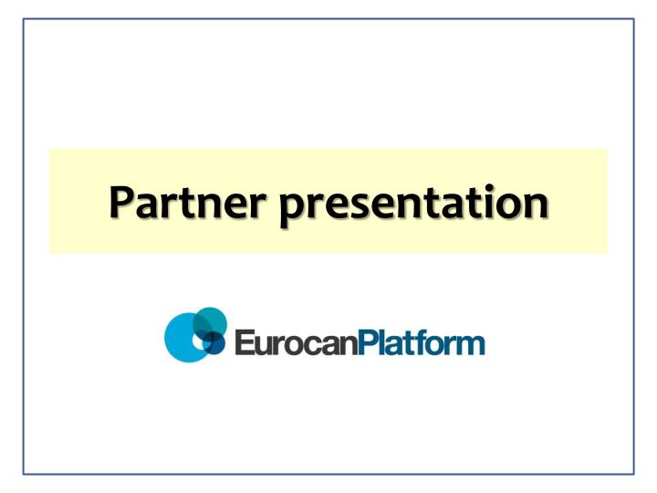 partner presentation