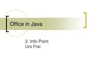 office in java