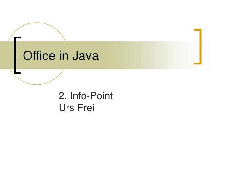 office in java