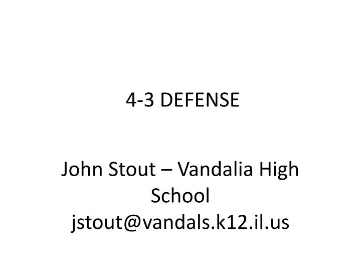 4 3 defense
