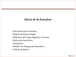 efecto de la ionosfera
