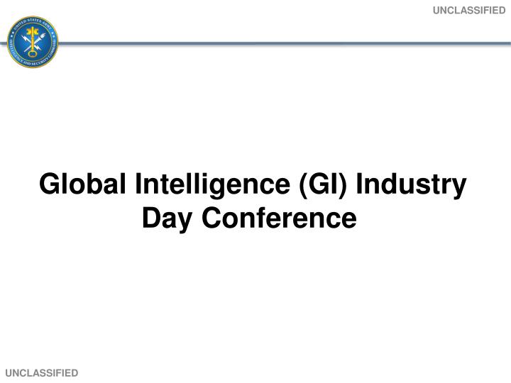 global intelligence gi industry day conference