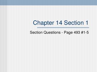 chapter 14 section 1