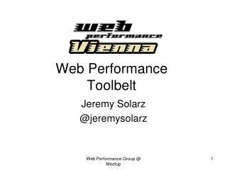 Web Performance Toolbelt