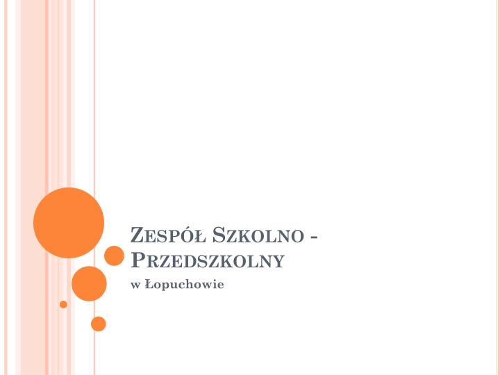 zesp szkolno przedszkolny