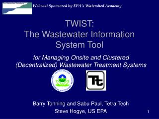 TWIST: The Wastewater Information System Tool