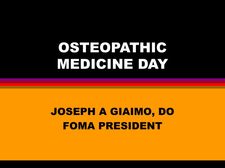 osteopathic medicine day