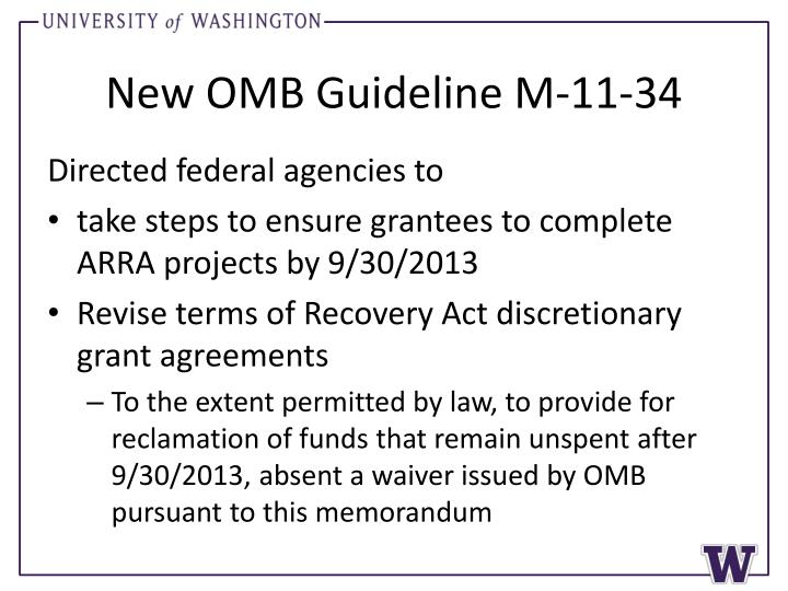 new omb guideline m 11 34