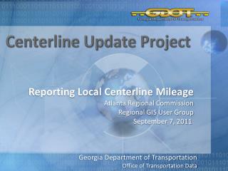 Centerline Update Project