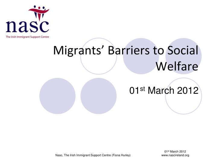 migrants barriers to social welfare