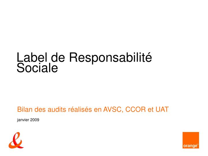 label de responsabilit sociale