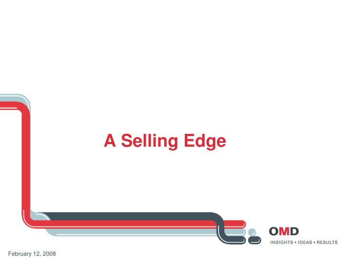 a selling edge