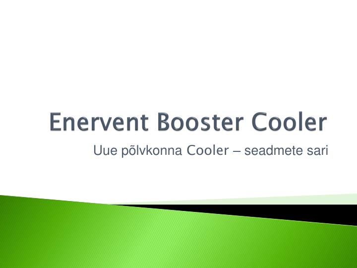 enervent booster cooler