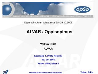 alvar oppisopimus