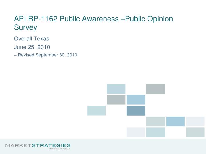 api rp 1162 public awareness public opinion survey