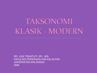 taksonomi klasik modern