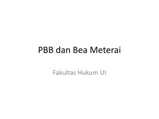 pbb dan bea meterai