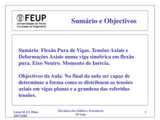 sum rio e objectivos