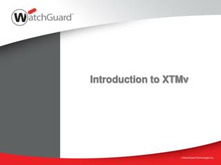 Introduction to XTMv