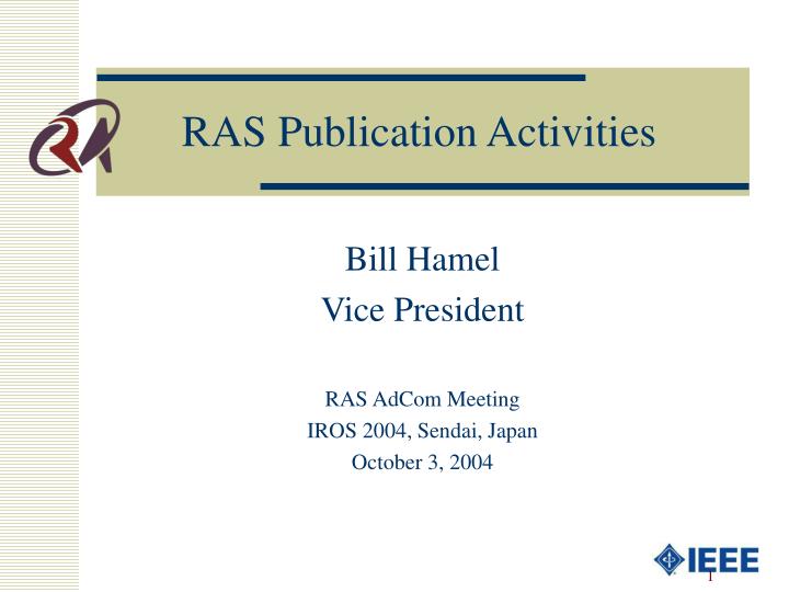 ras publication activities