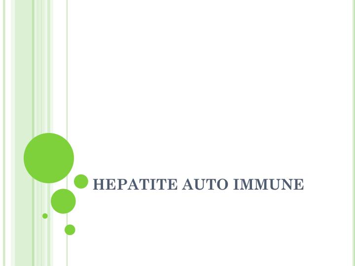 hepatite auto immune