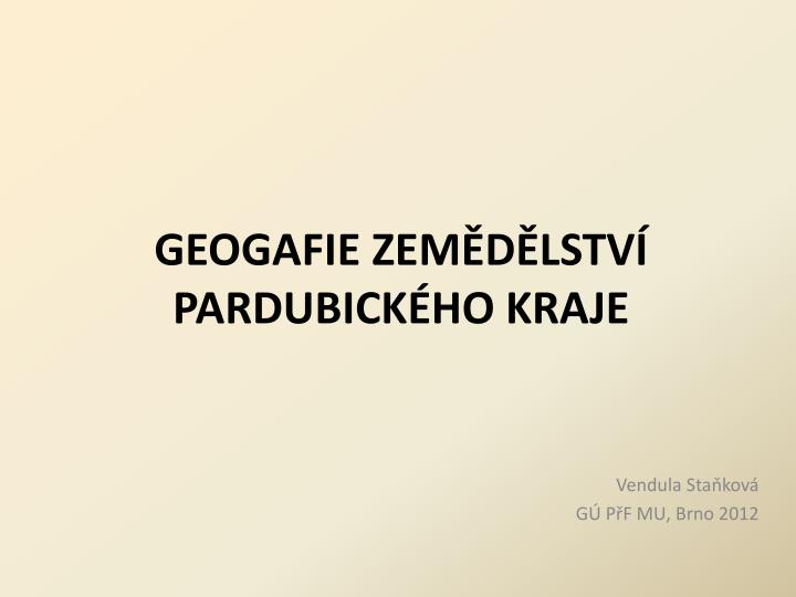 geogafie zem d lstv pardubick ho kraje