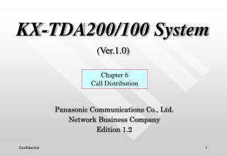 KX-TDA200/100 System (Ver.1.0)