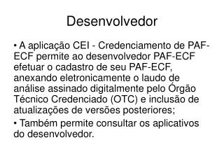 Desenvolvedor