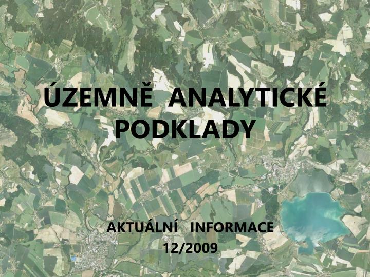 zemn analytick podklady