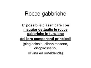 rocce gabbriche