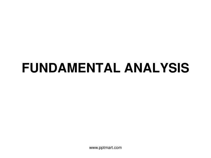 fundamental analysis