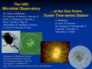 The USC Microbial Observatory