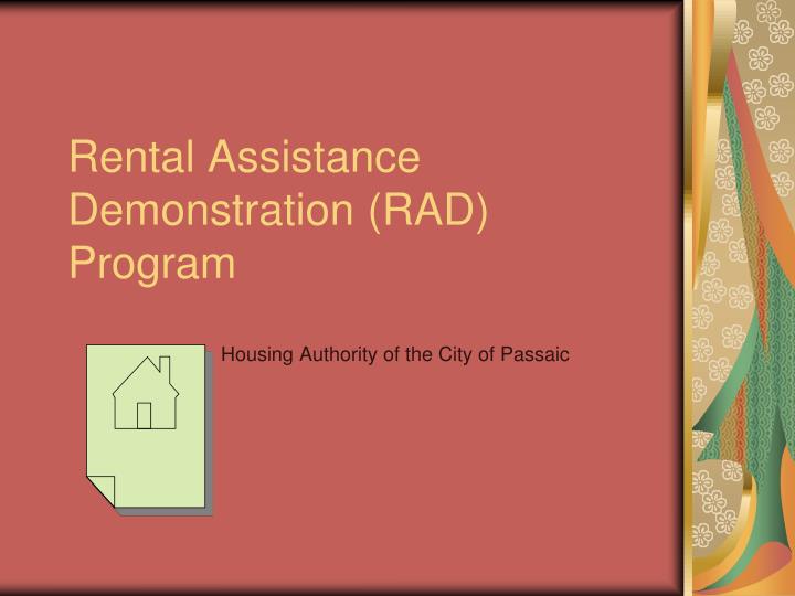 rental assistance demonstration rad program