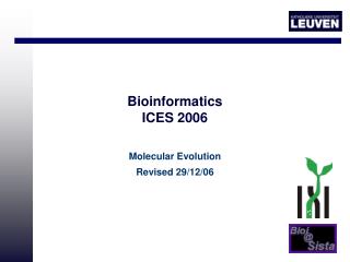Bioinformatics ICES 2006