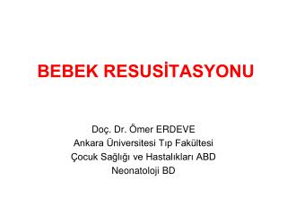 bebek resus tasyonu